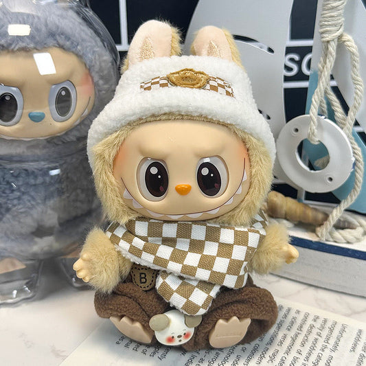 Vestito Labubu sciarpa e cappello