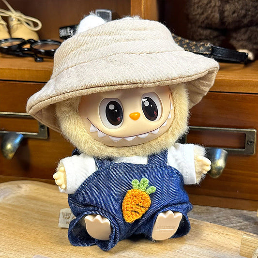 Vestito Labubu con cappello e salopette