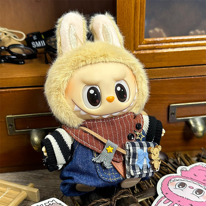 Vestito Labubu teddy con borsello