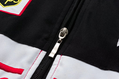 White Ferrari Vintage Racing Jacket